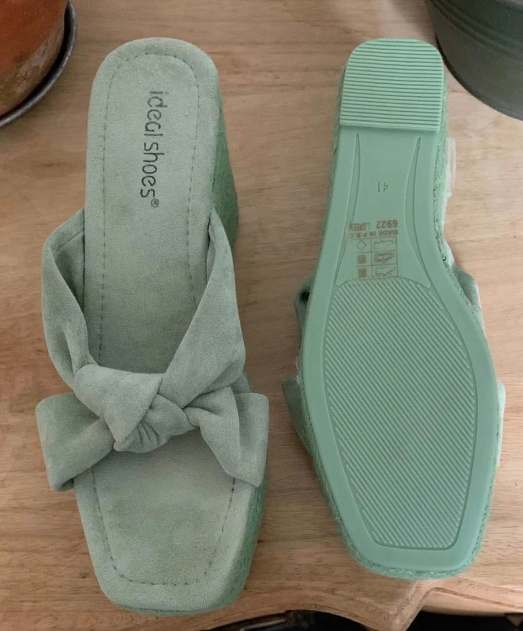 🌿 Seafoam Green Platform Espadrilles – Size 41 – photo 10